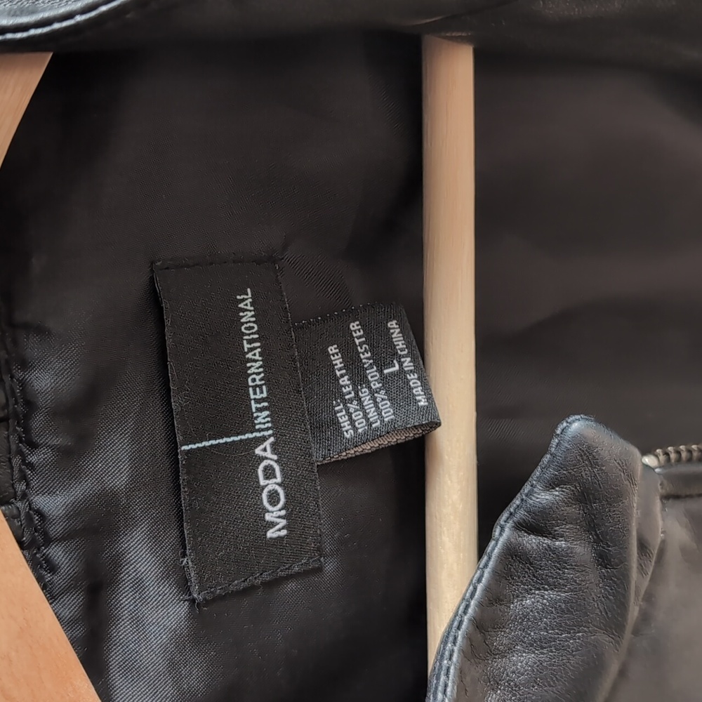 Moda International Leather jacket Large - Picture 2 of 4